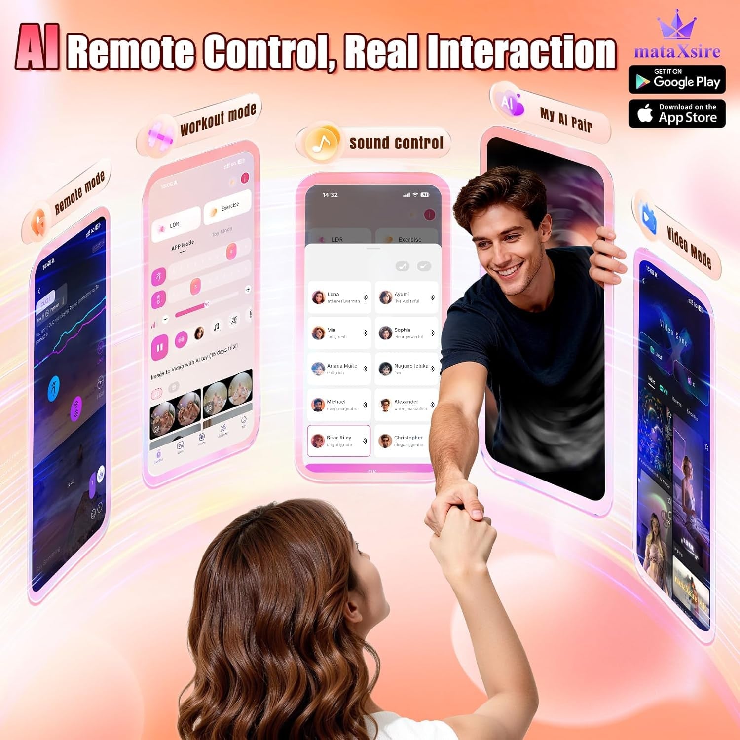 OccluraX AI Thrusting Dildo 10 Bite 10 Thrust Modes