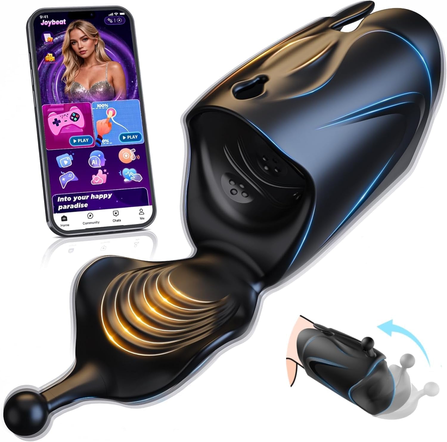 OpenFlex AI App Male Stroker 2 Motors 10x10 Trainer