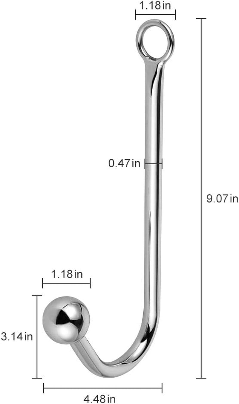 SteelRing Stainless Steel Anal Hook with O-Ring