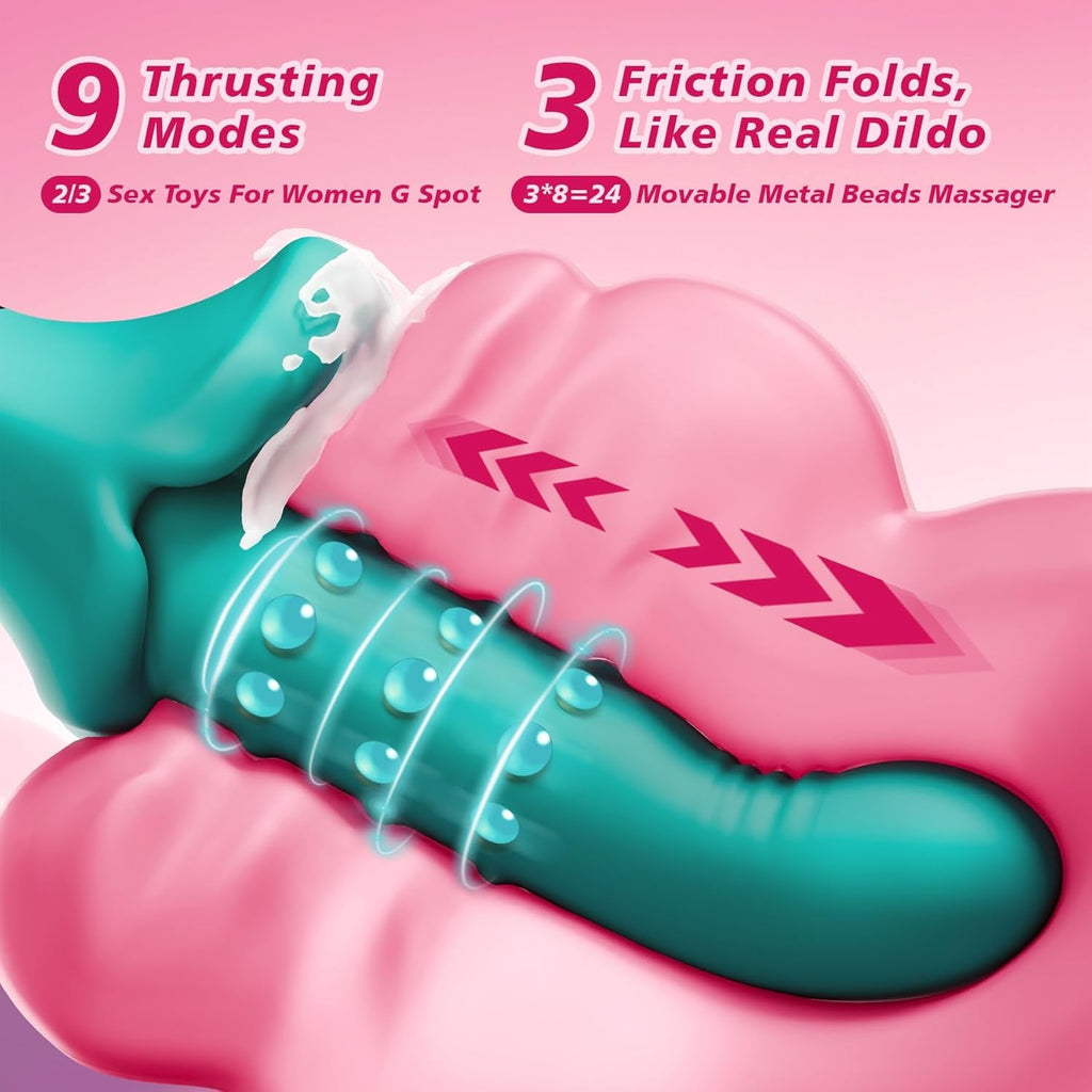 RosePulse Thrusting Vibrator Machine 9×9 Modes
