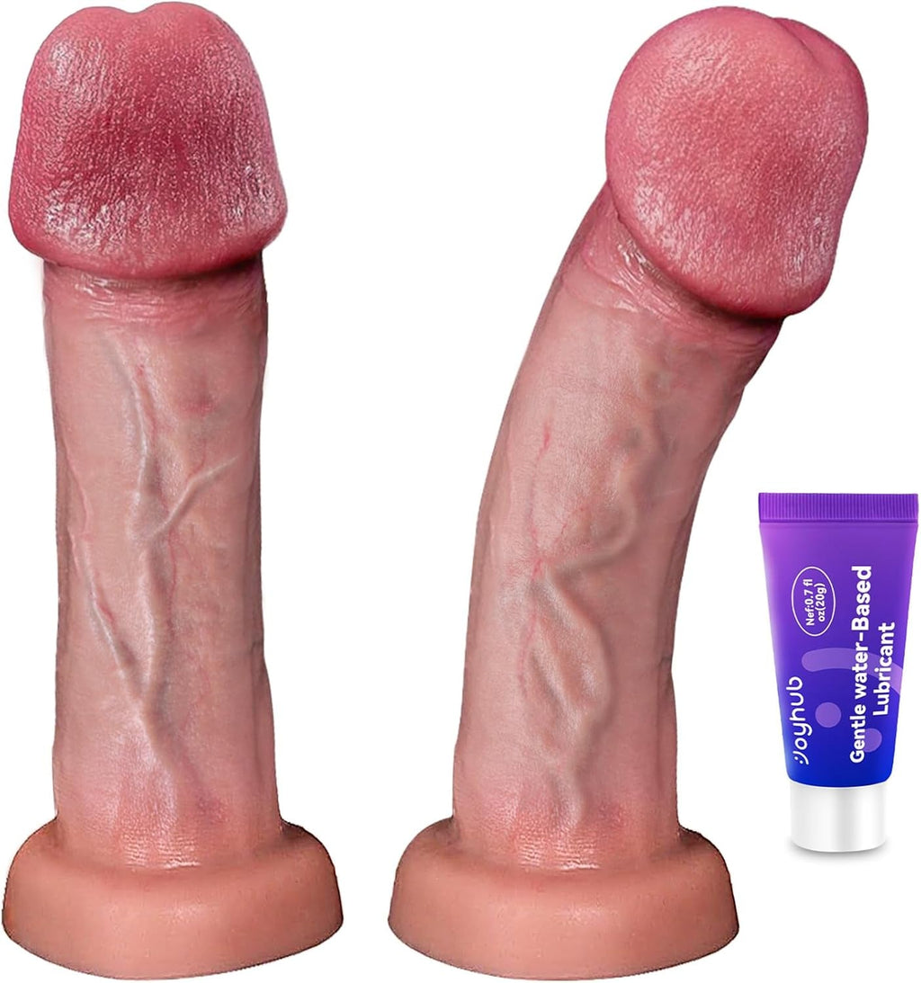 SlimEase 7.1” Beginner Silicone Dildo Suction Cup Strap-On
