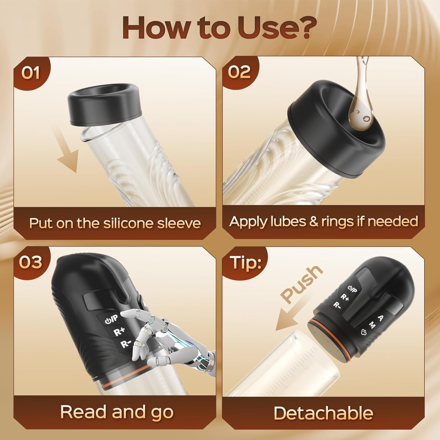 SpartaFlow Electric Penis Pump 3 Modes LED Display