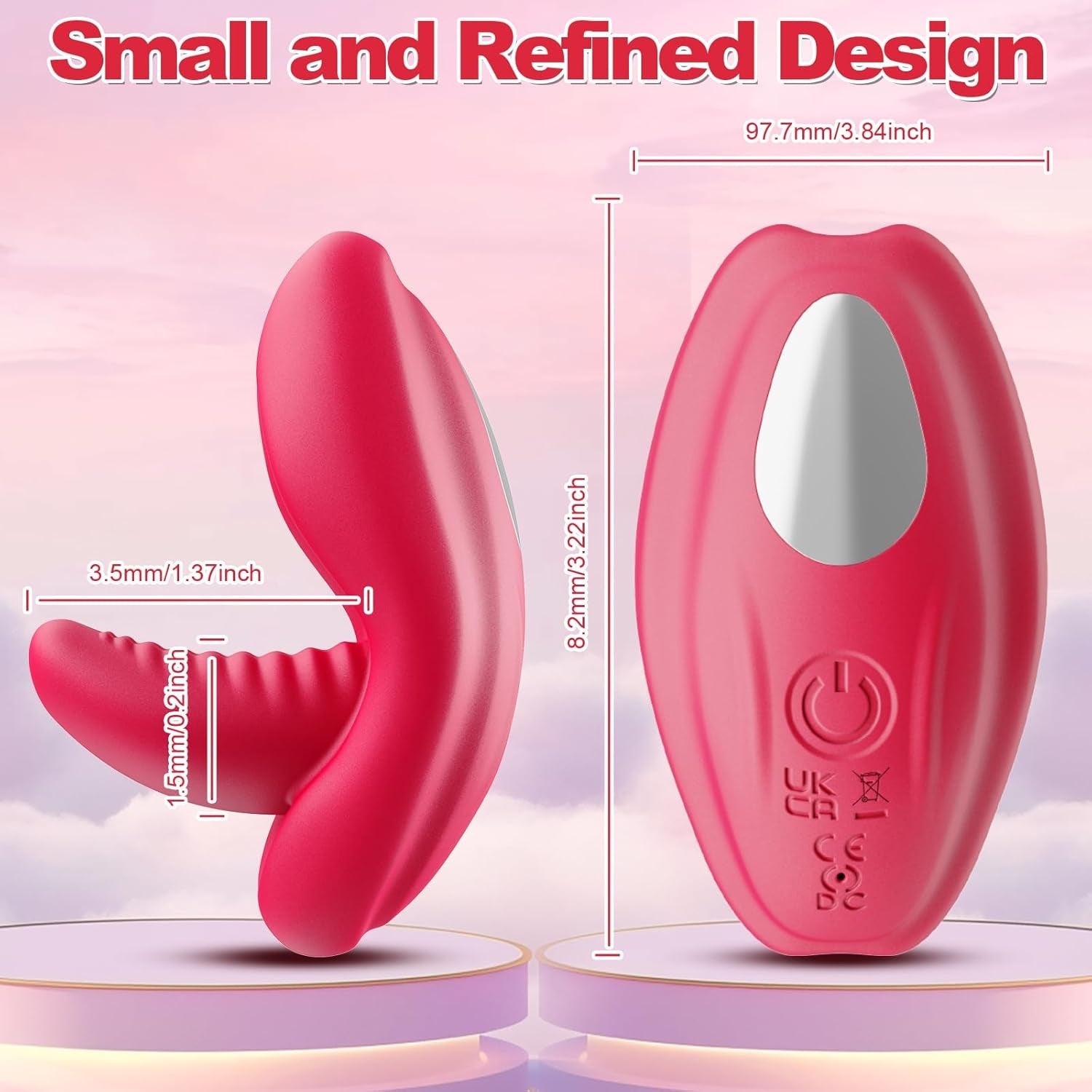 KissPulse Tongue Wearable Panty Vibrator APP 10 Modes