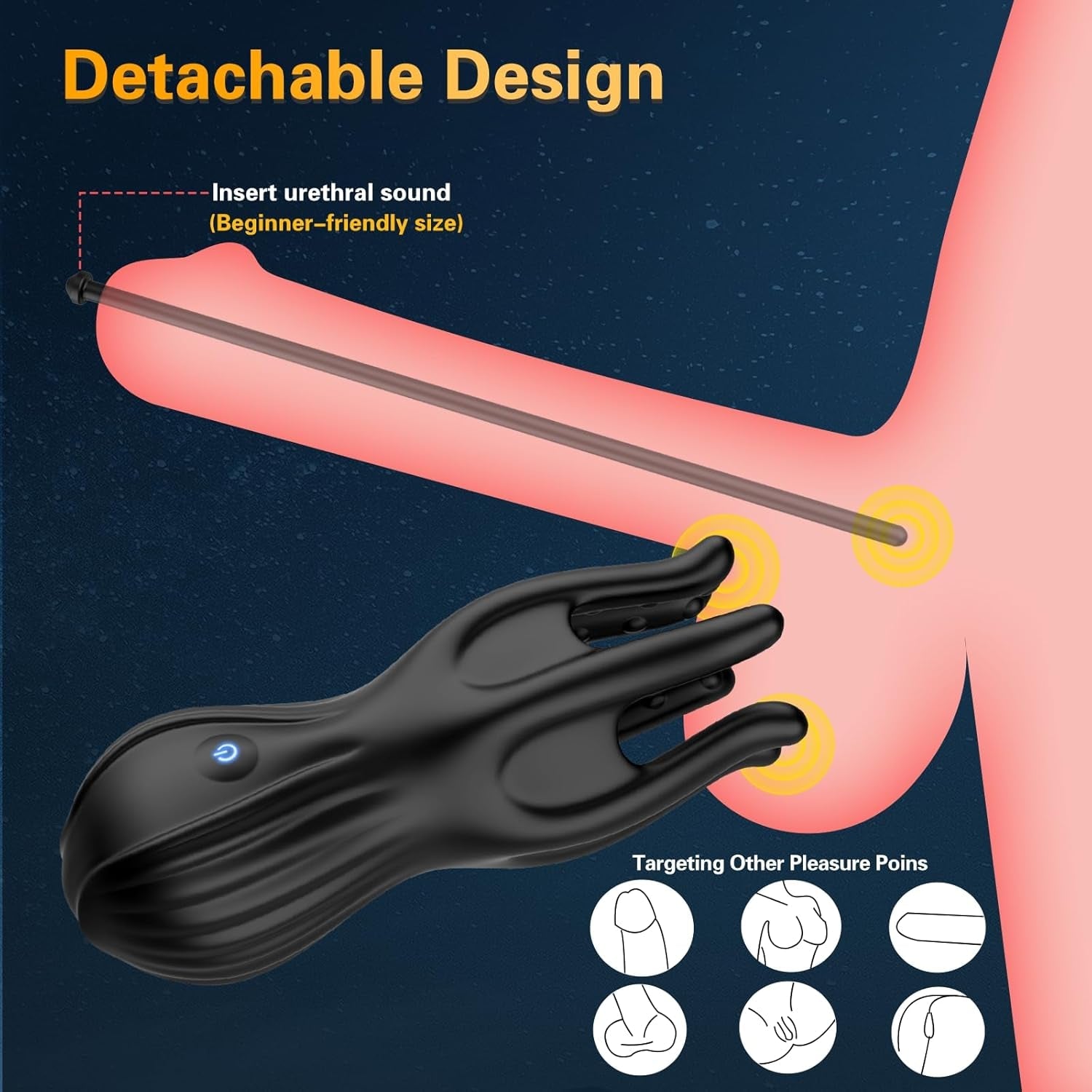 NexusGlide 3-in-1 Penis Vibrator Urethral Trainer