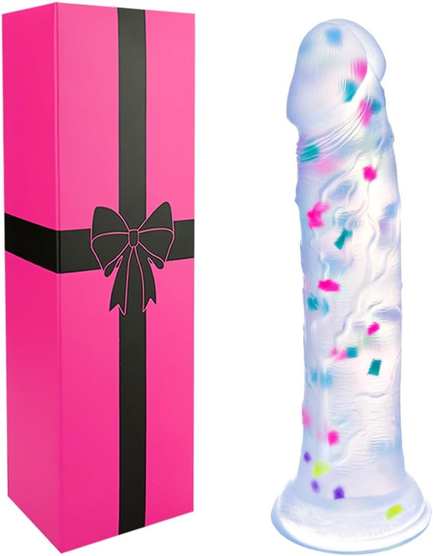 ConfettiLite 6” Slim Silicone Dildo Beginner Suction Cup