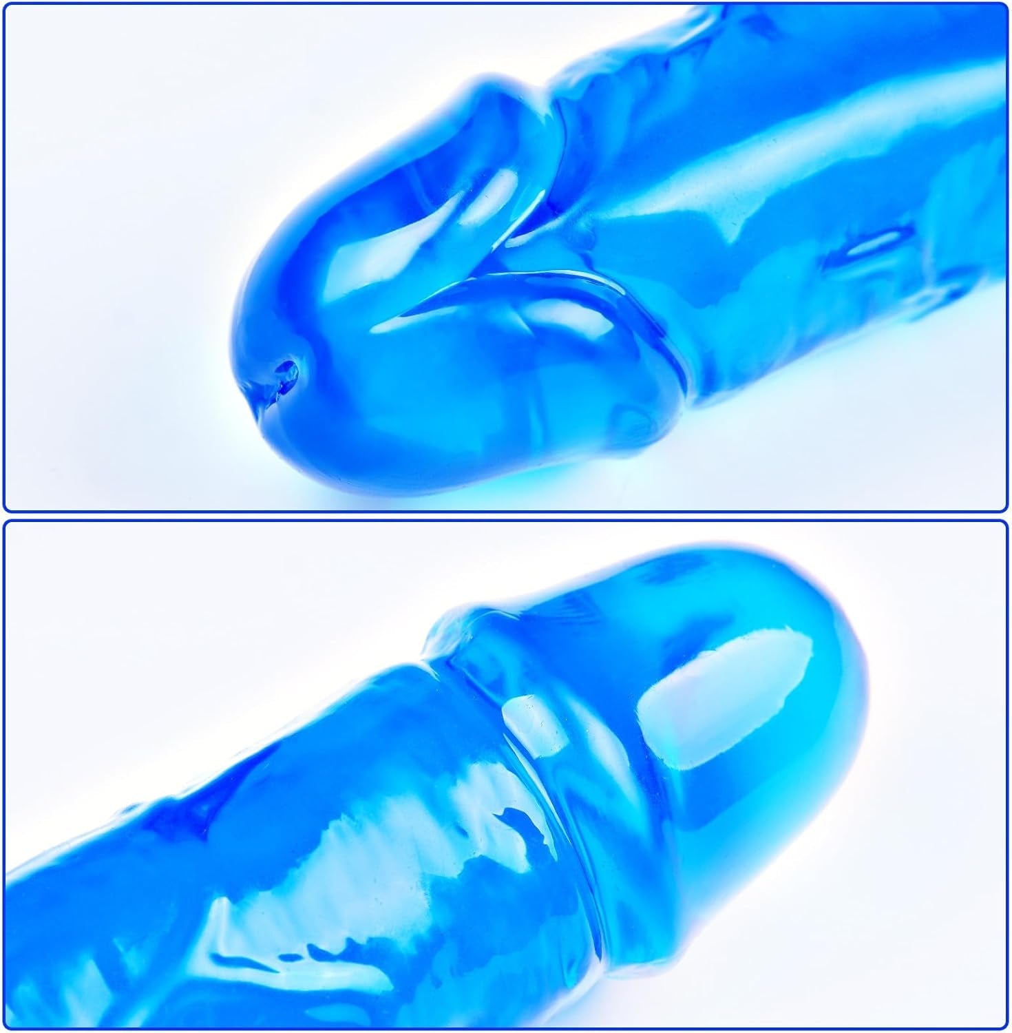 BlueEase 11.8” Slim Double-Ended Dildo Beginner Toy