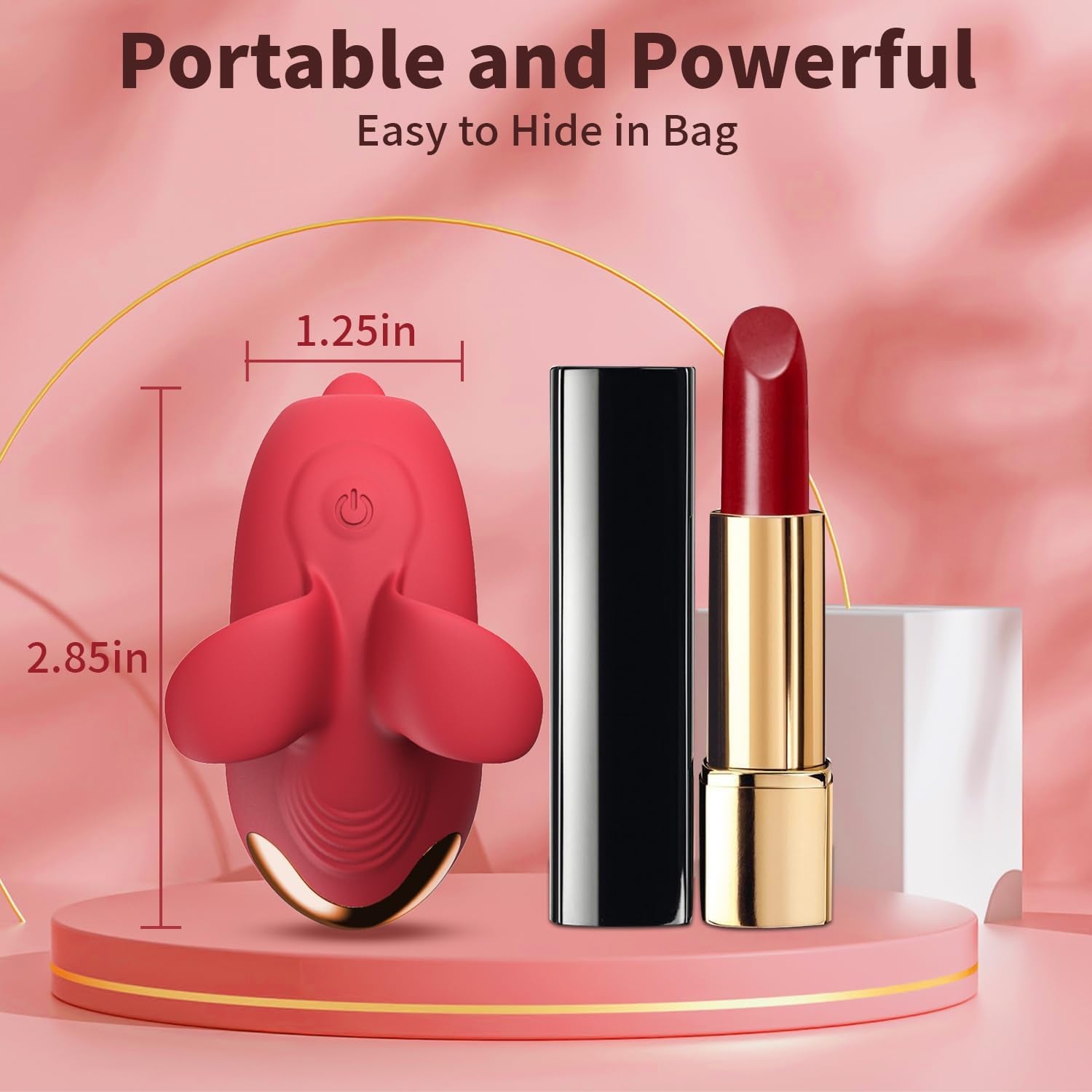 NovaPulse Mini Vibrator 9 Modes Quiet Travel Massager