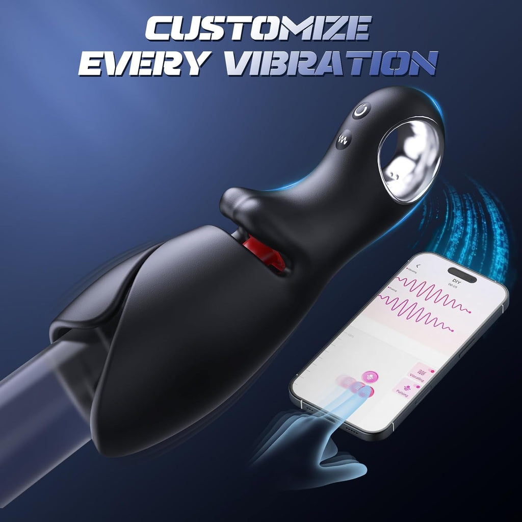LumiTongue AI Tongue Vibrator Male Masturbator App Control