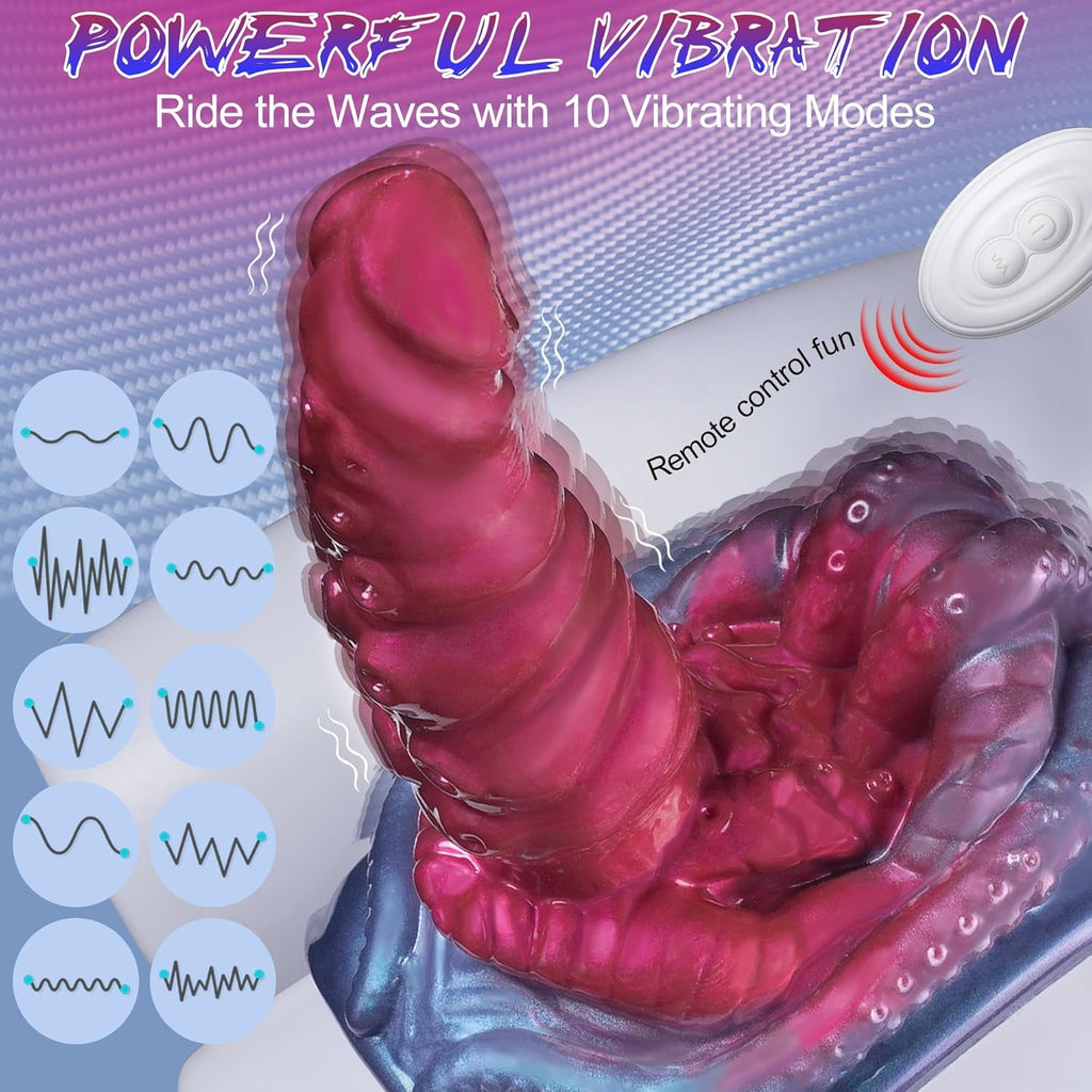 TentaraX Tentacle Riding Vibrator 10 Modes Remote