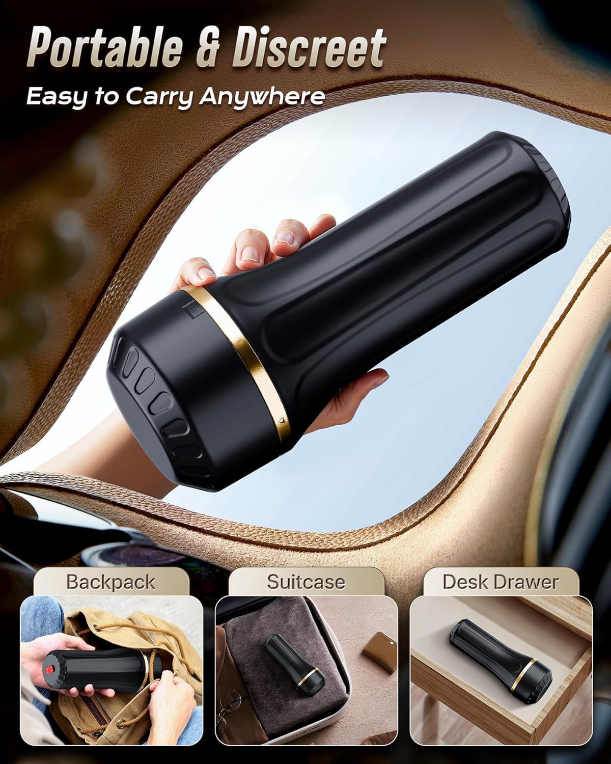 DuoGrip Dual Sleeve Pocket Pussy 7.5" Manual Stroker