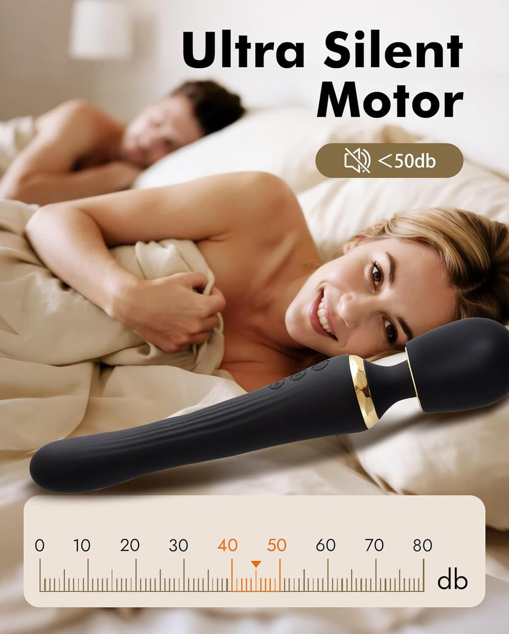 DualNova App Control Thrusting Wand Vibrator Dual Motor