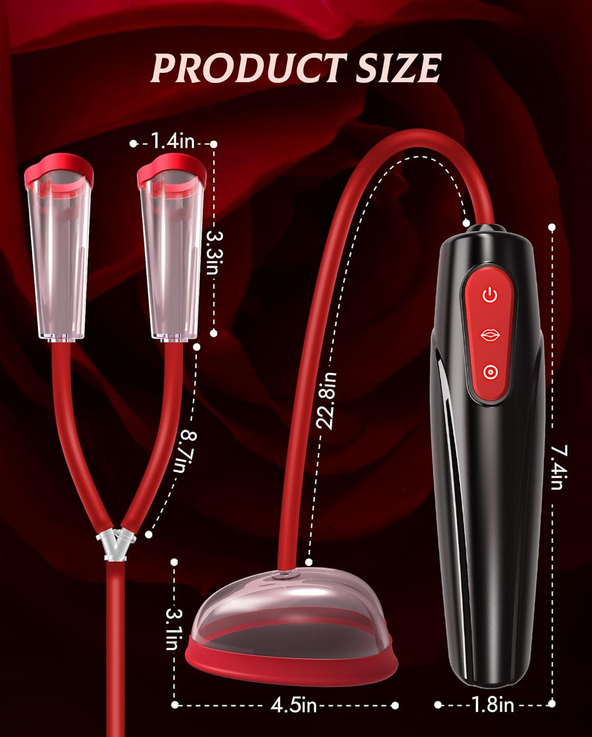 PulseBloom Electric Pussy Pump 3 Levels 7 Modes