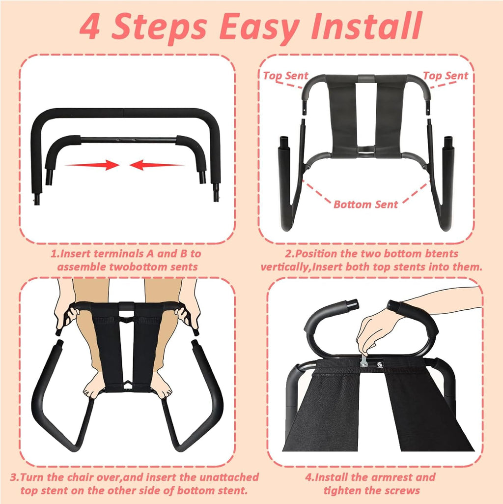 RhythmCore Adjustable Sex Chair with Handrail