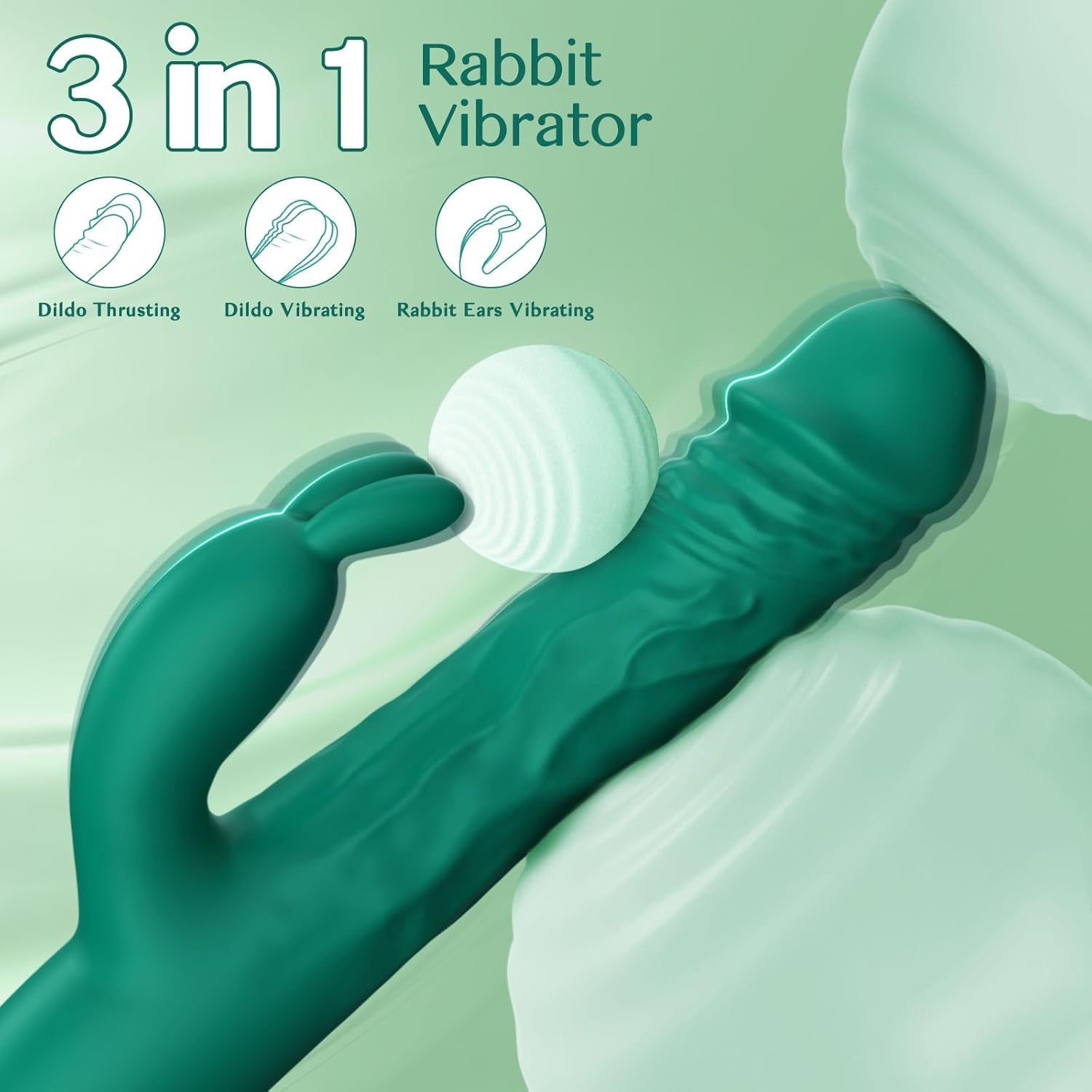 EonPulse Thrusting Rabbit Vibrator 5 Thrust 10 Modes