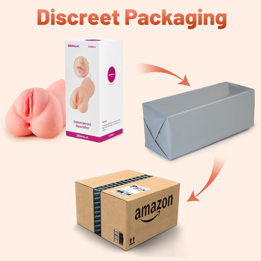 TriCore 3-in-1 Realistic Pocket Pussy 8.6" Male Stroker