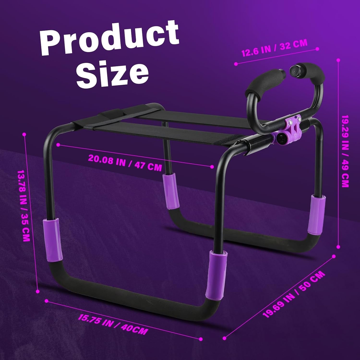 RotateFlex Adjustable Sex Chair with Dildo Mount