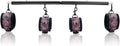 SkullFury Pink Skull Spreader Bar with Furry Straps