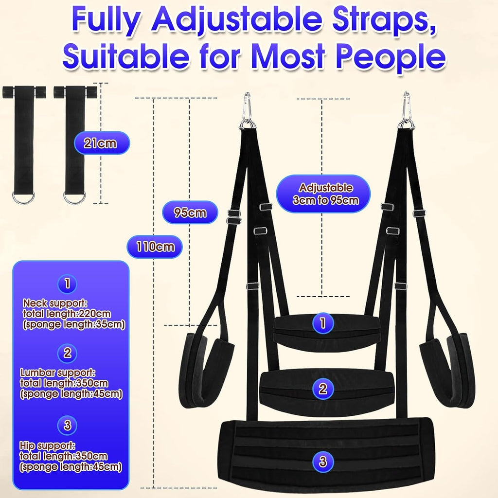 TitanLuxe Heavy Duty 800lb Sex Swing Adjustable