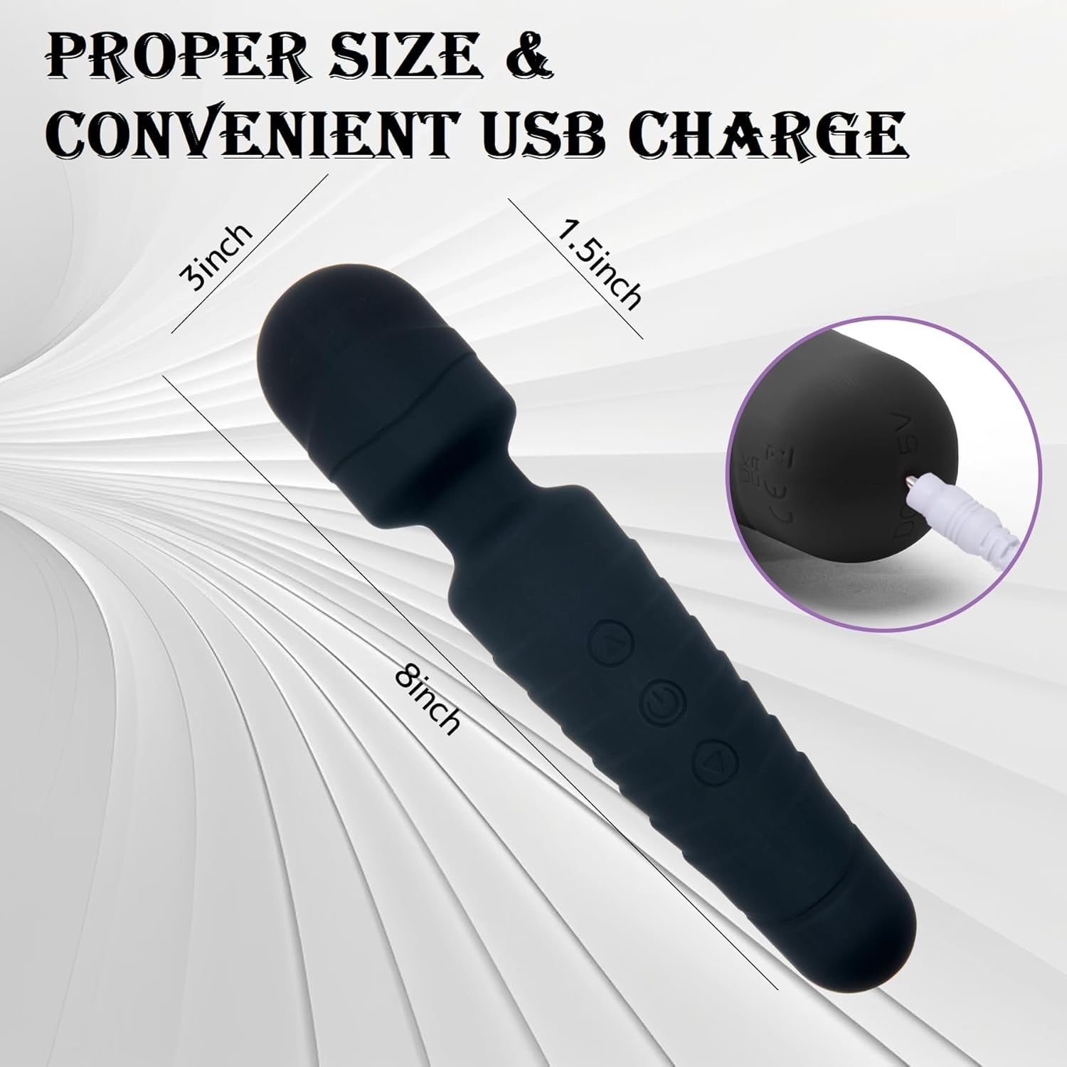 FlexiClimax G-Spot Wand Vibrator 10 Modes 5 Intensities