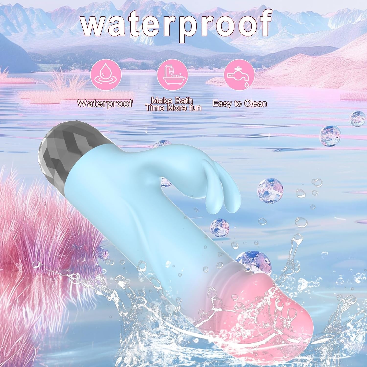 NanoVibe Mini Rabbit Vibrator 9 Modes Silicone Waterproof