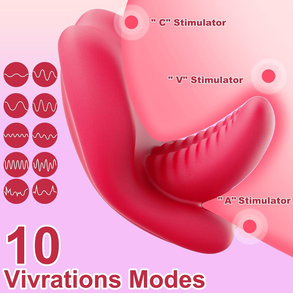 KissPulse Tongue Wearable Panty Vibrator APP 10 Modes