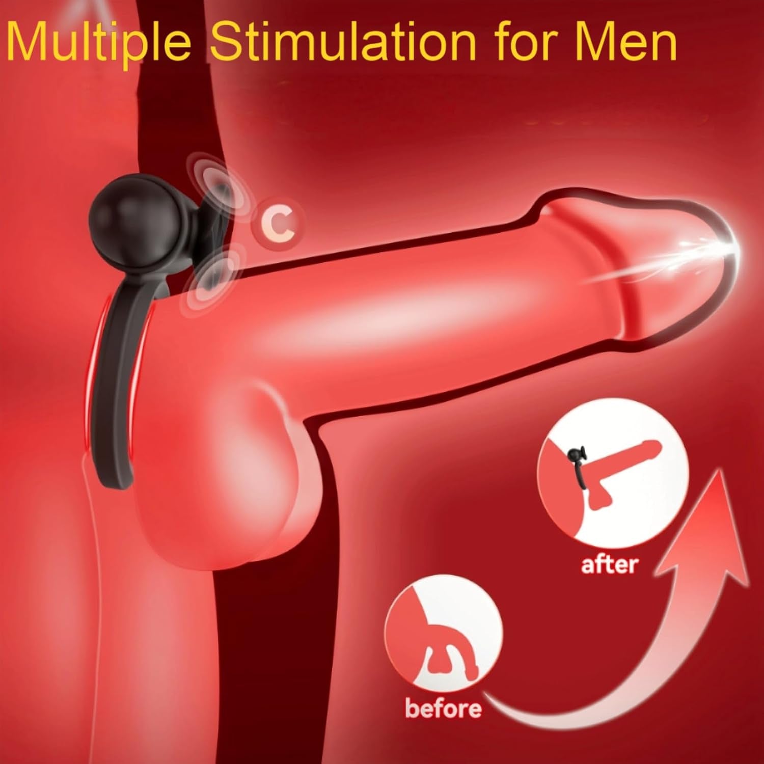 RoseCoreX Vibrating Cock Ring Bullet Rose Clit Stimulator
