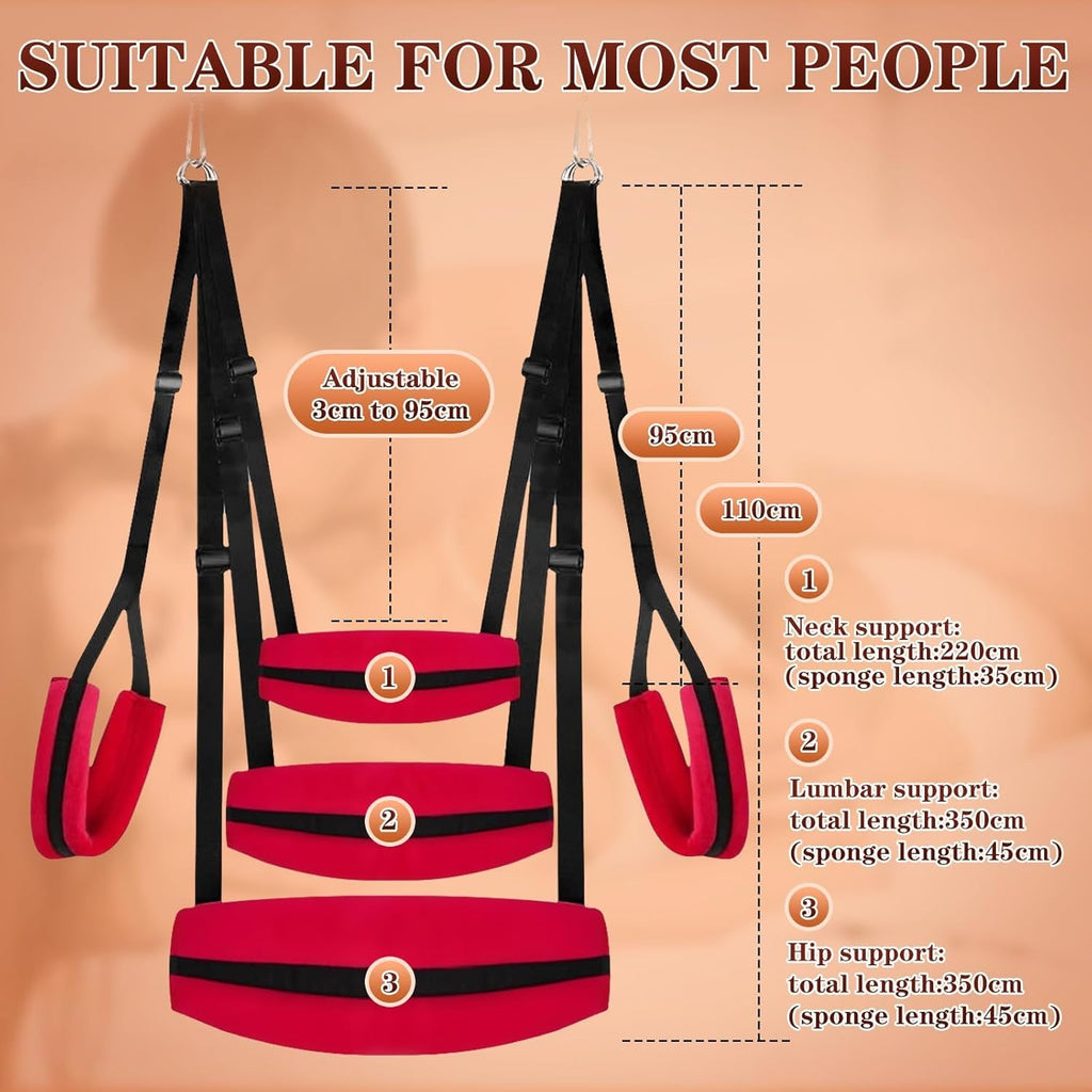 RedyX Ceiling & Door Sex Swing 300lb Support