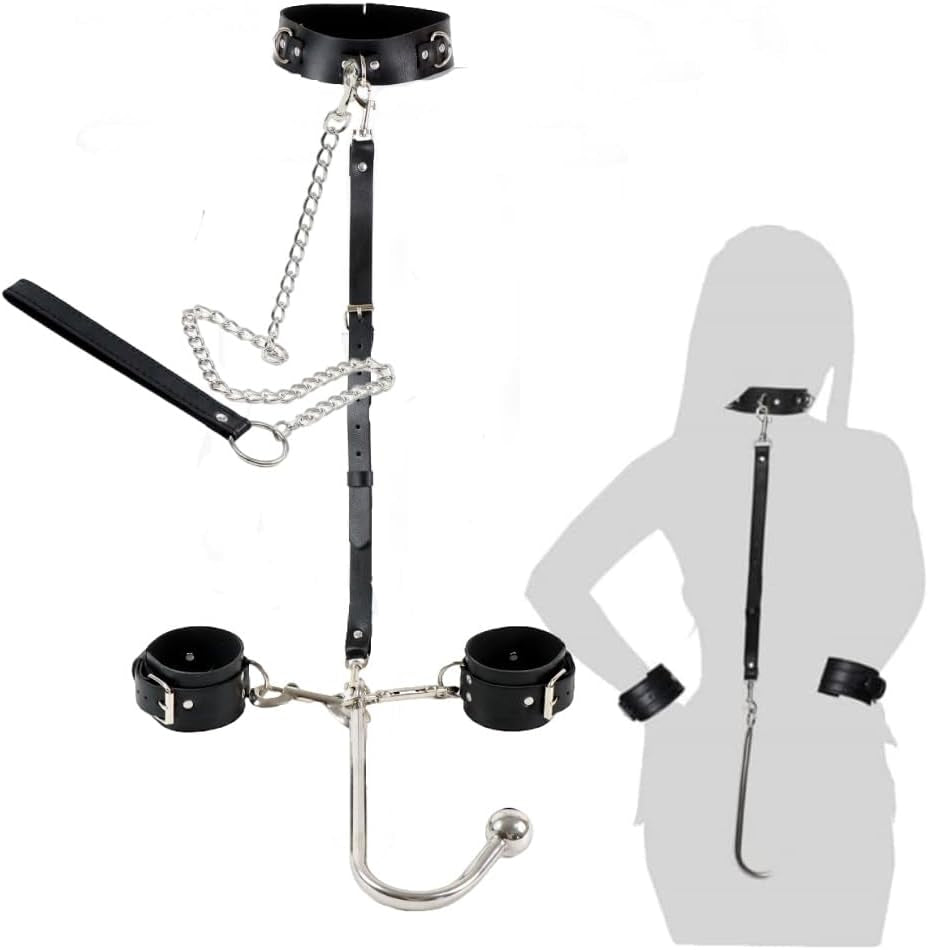 ChainBound Anal Hook Bondage Kit Collar Cuffs Chain