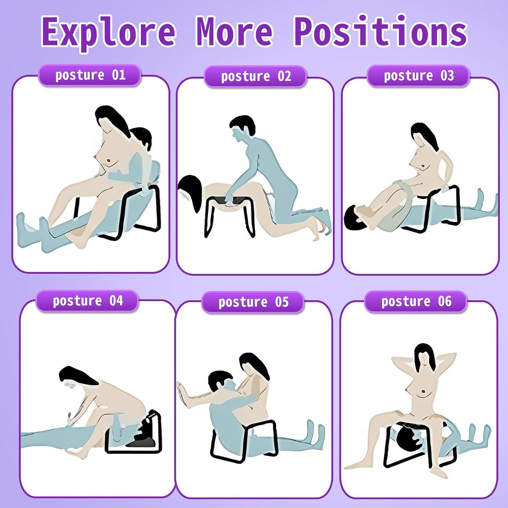 RideWave Adjustable Bouncing Sex Chair with Elastic Seat