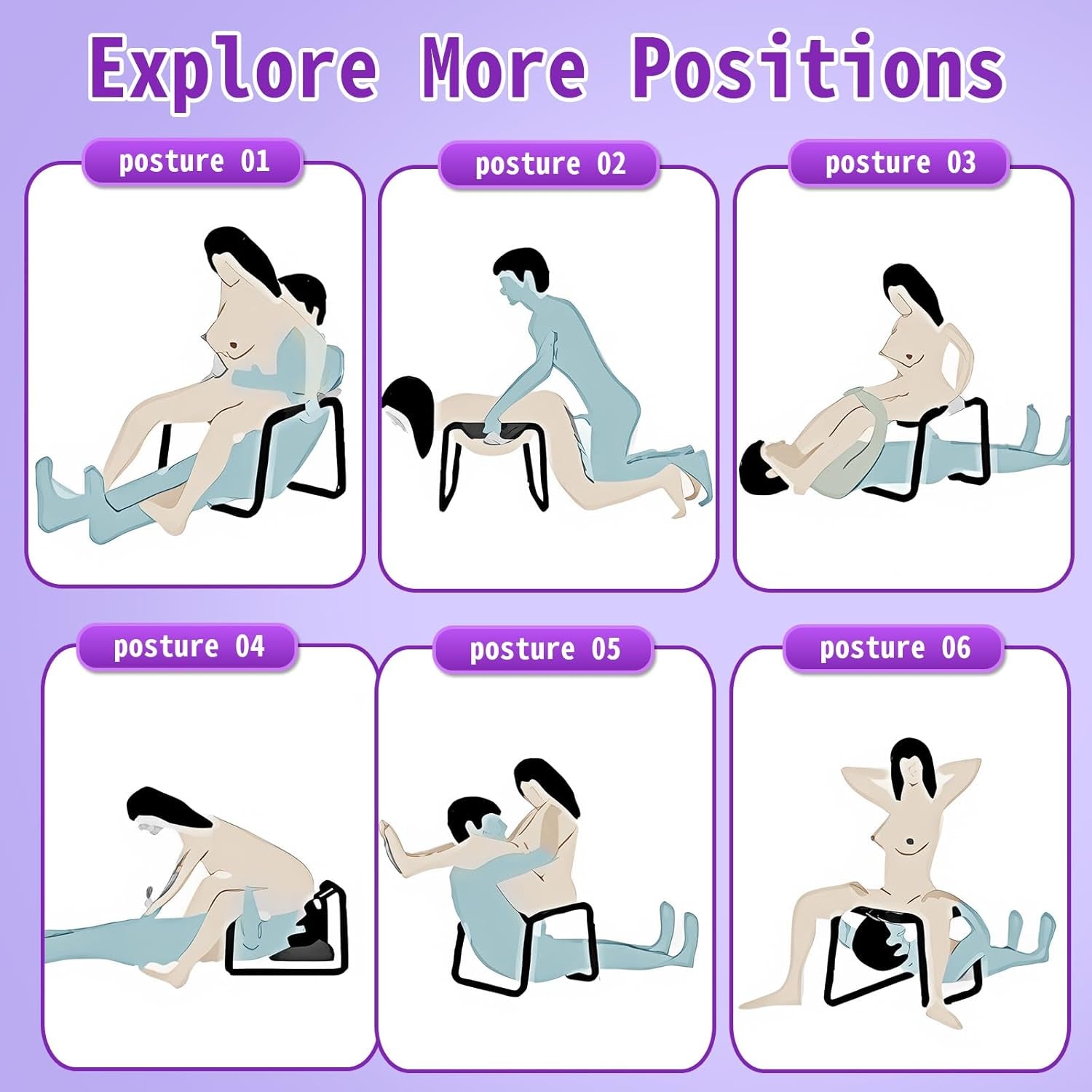 RideWave Adjustable Bouncing Sex Chair with Elastic Seat