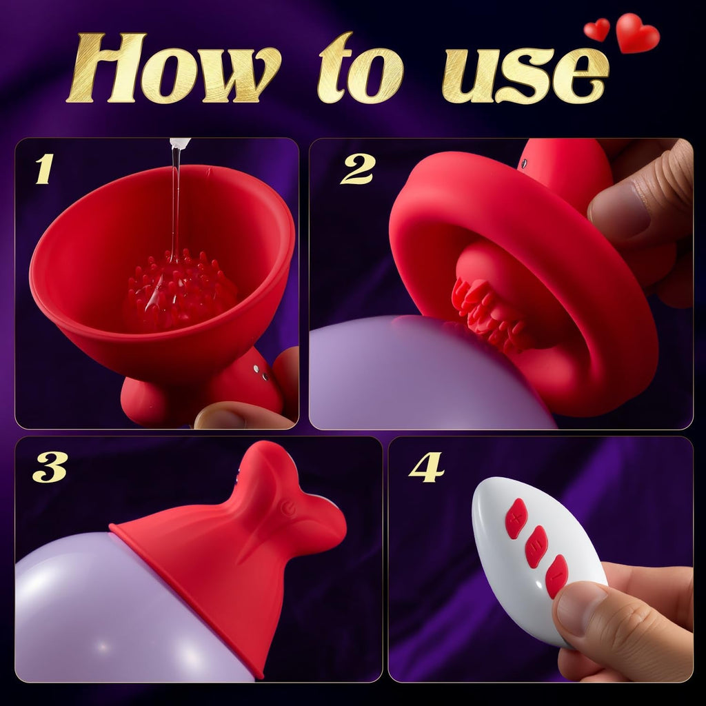 OmniBloom 5-in-1 Nipple Stimulator 7 Modes Waterproof