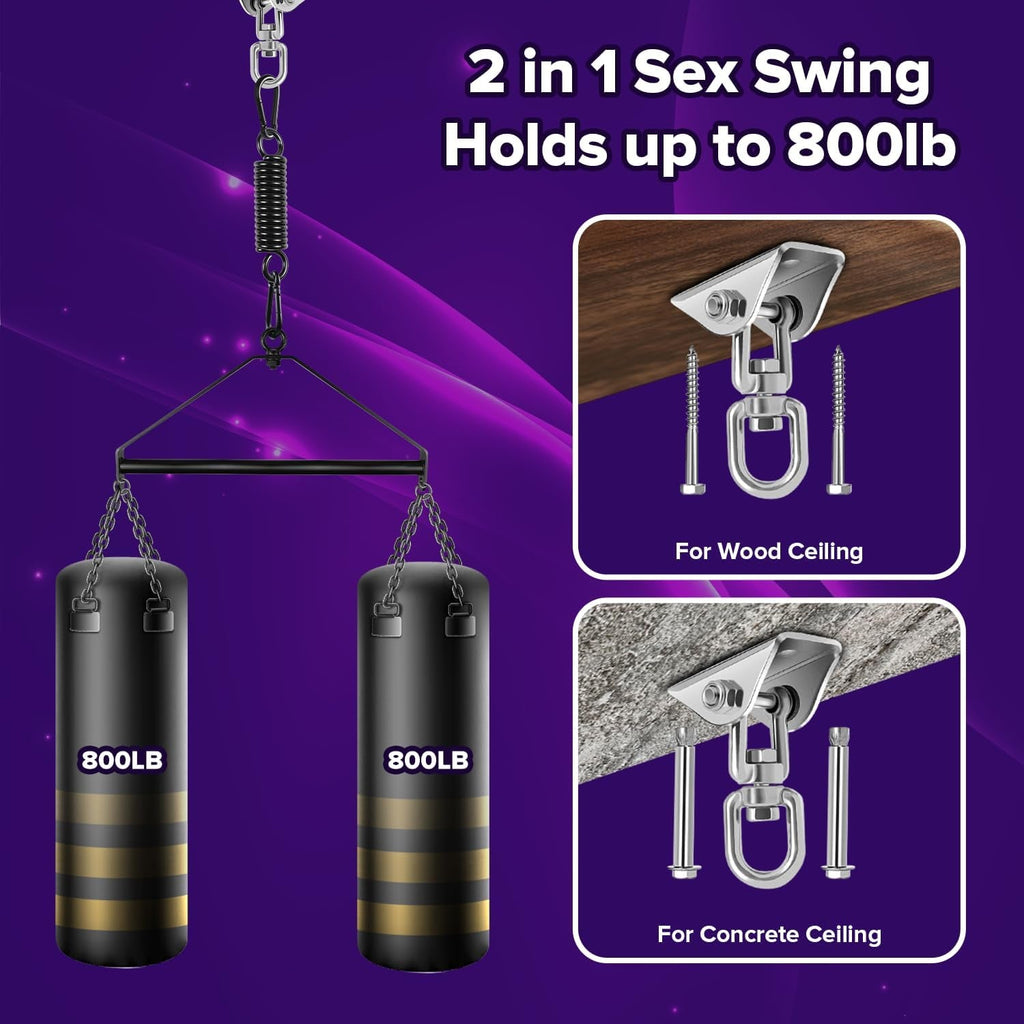 MidnightSpin 360° Spinning Ceiling Sex Swing