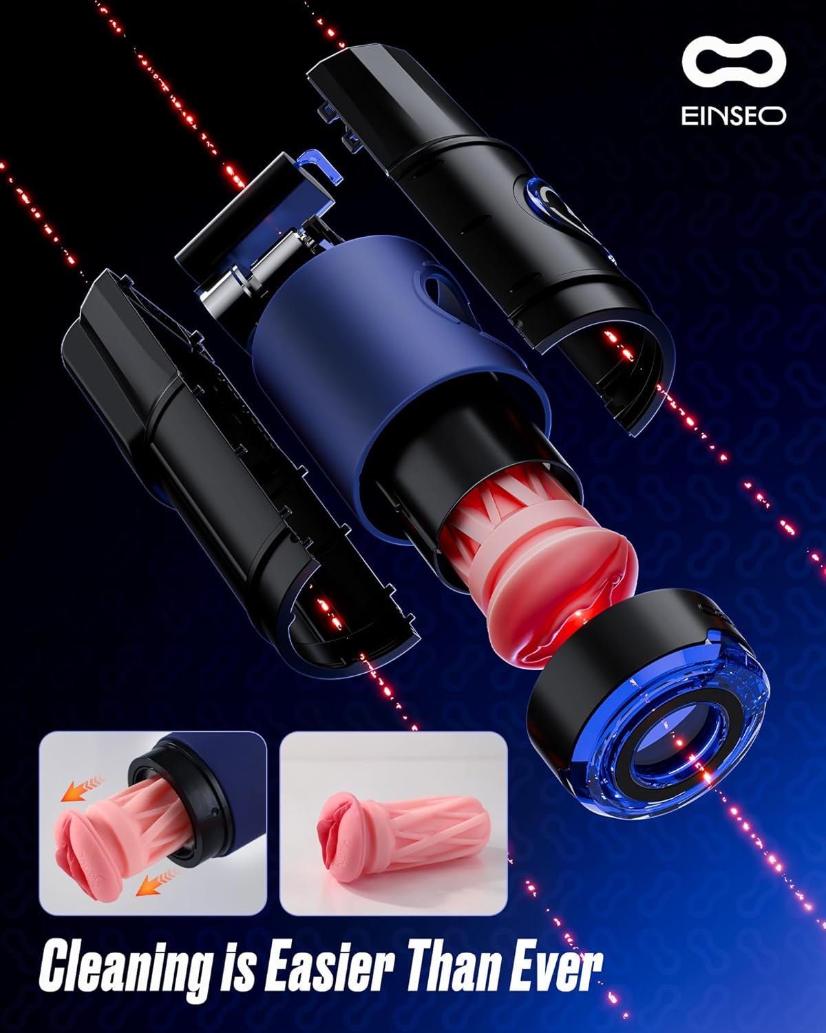SynthaCore AI App Controlled Thrusting Pocket Pussy 3 Sleeves