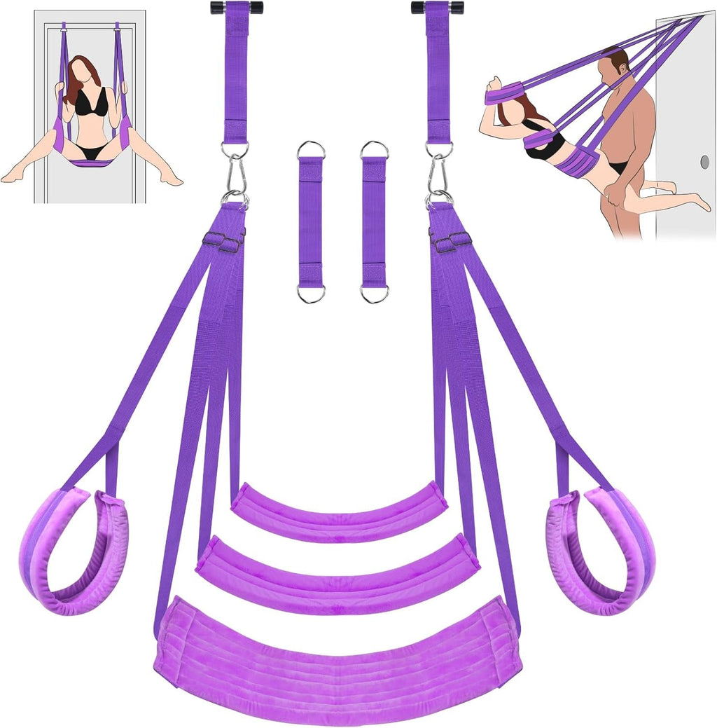 ComfortGrip Door Sex Swing with Cushions & Restraints