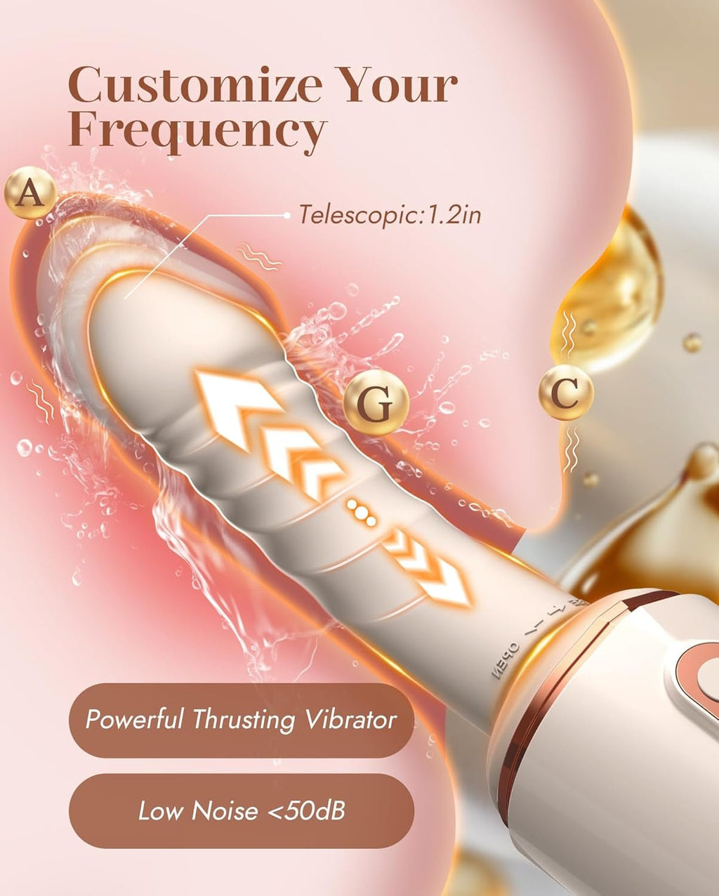 DualRide Dual Head Thrusting Dildo with Remote