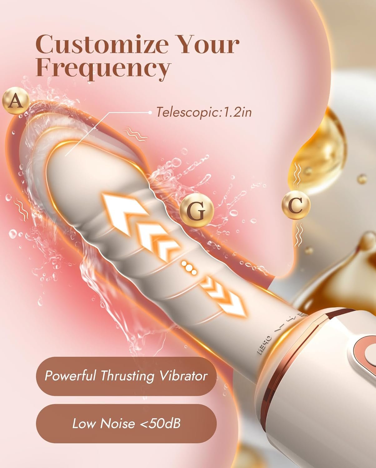 DualRide Dual Head Thrusting Dildo with Remote