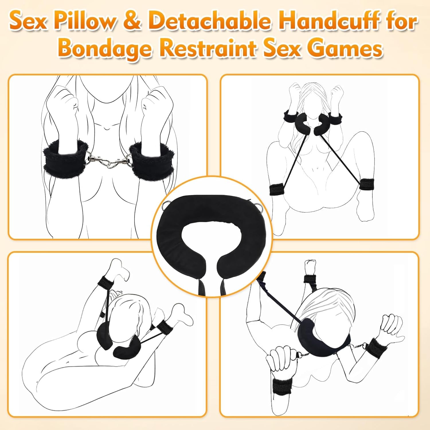ComfortBond Adjustable BDSM Door Swing with Padding