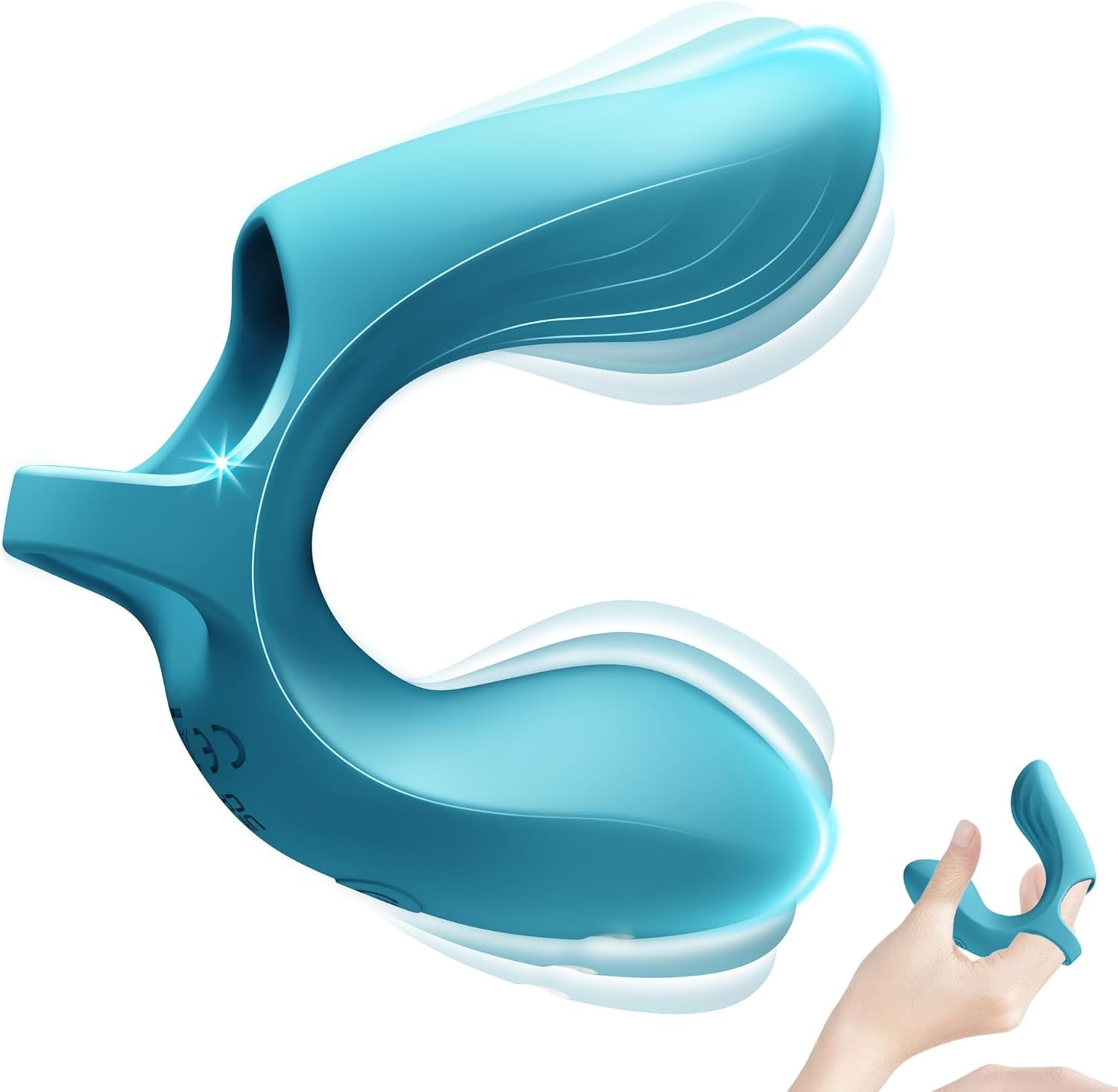 DualiX Dual Motor Finger Vibrator 10 Modes Waterproof