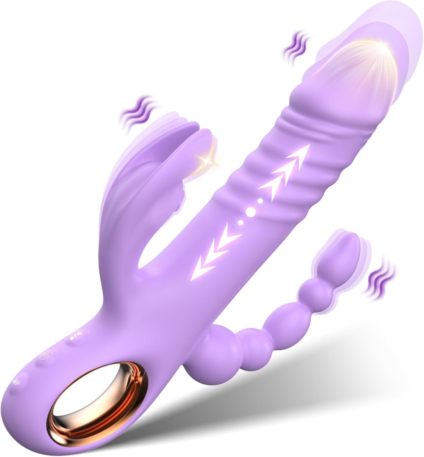 TriVantaX Rabbit Thruster 7 Speeds 7 Modes Waterproof Silicone
