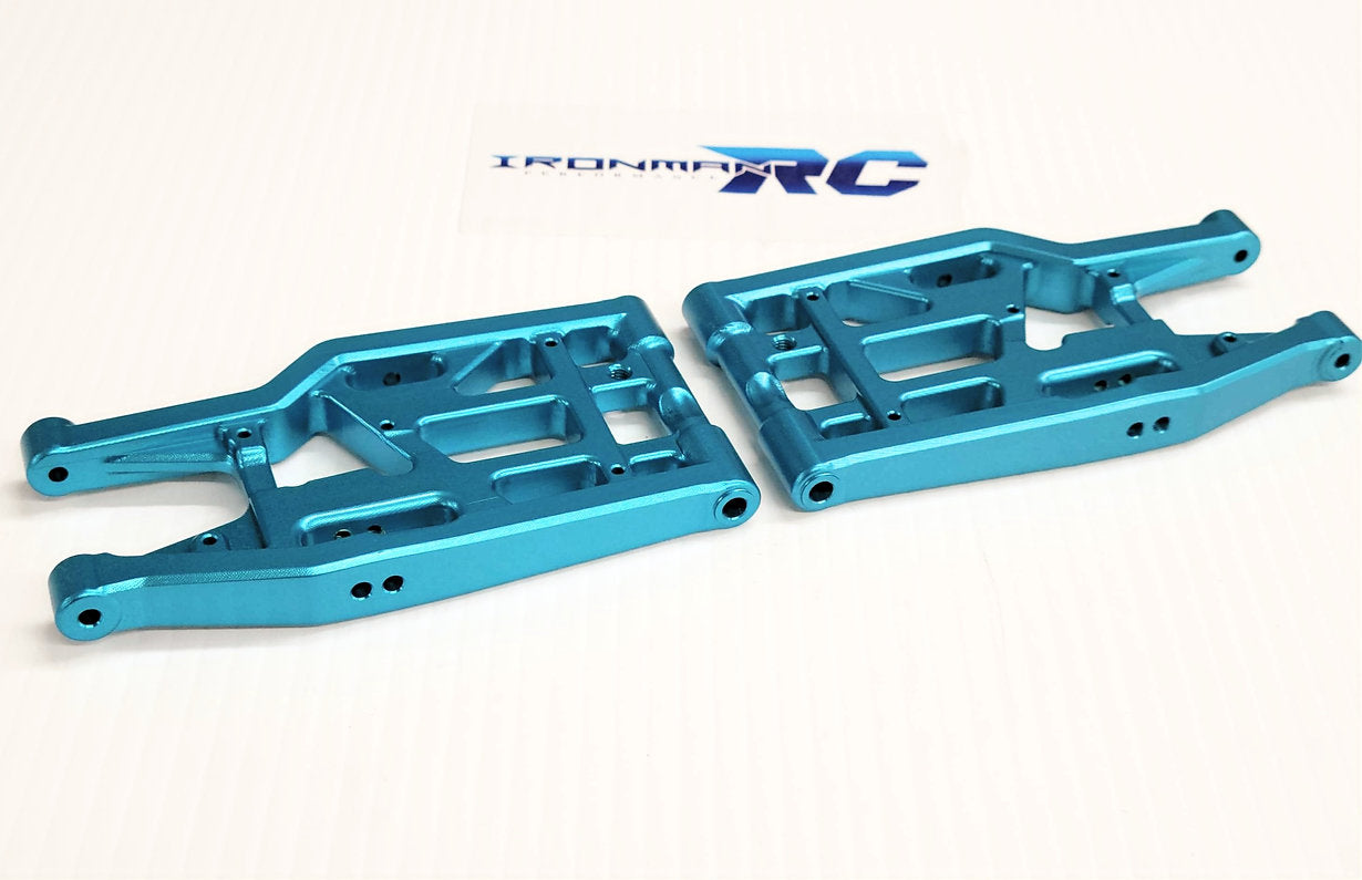 IRonManRc Hobao Vte2 REAR Aluminum Lower A-Arms *BABY BLUE*