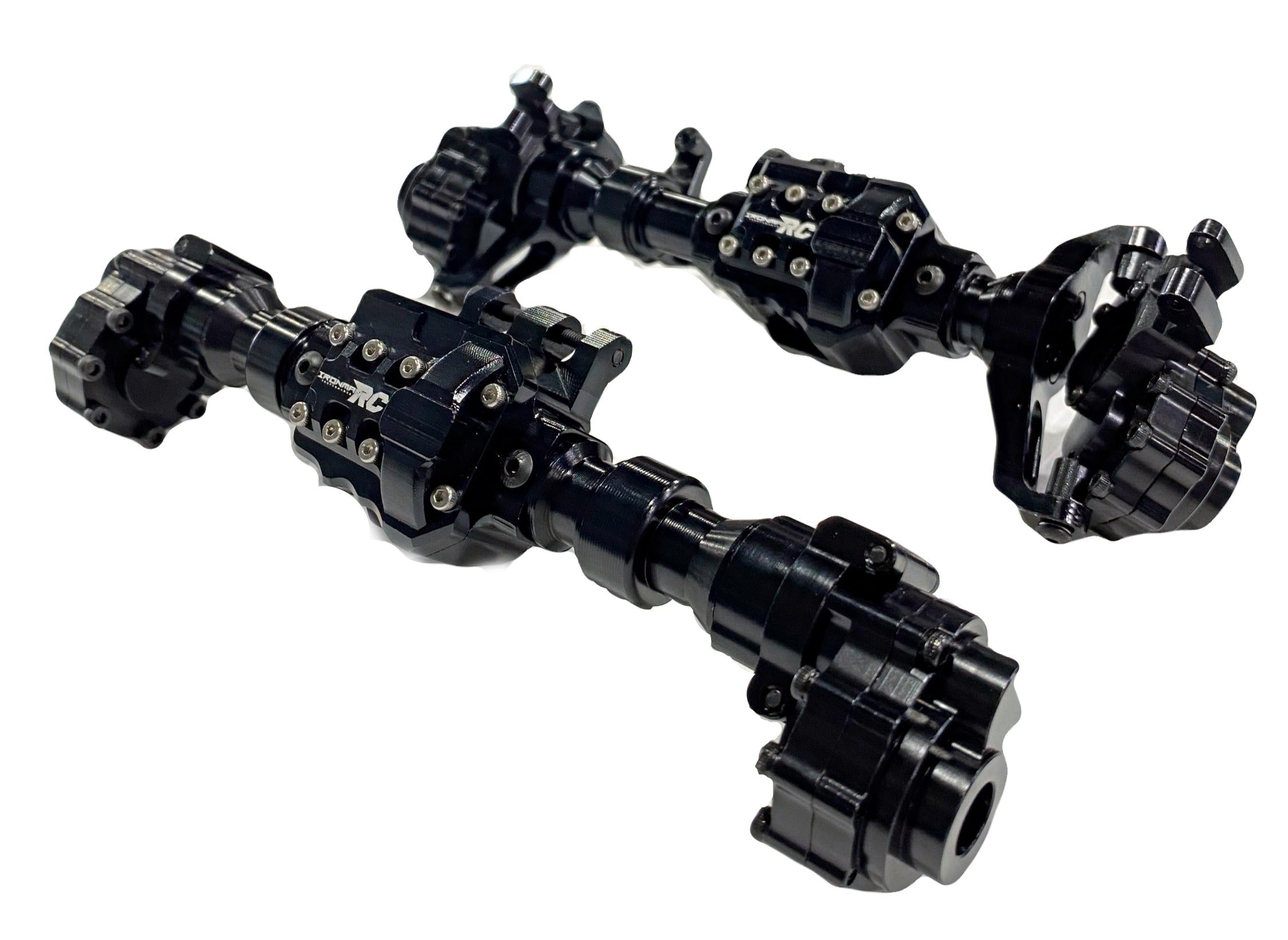 IRonManRc TRX4 Metal Portal Axle Housing Front & Rear (BLACK)