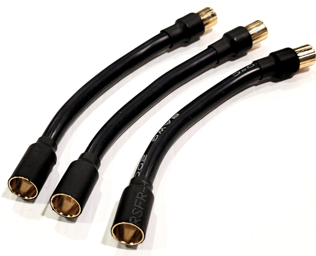 IRonManRc 8mm Female to 6.5mm Male 6inch Extensions (3 PACK)