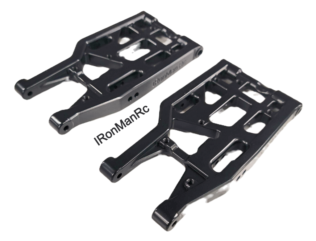 RonManRc Hobao Vte2 REAR Aluminum Lower A-Arms * CANDY BLACK *