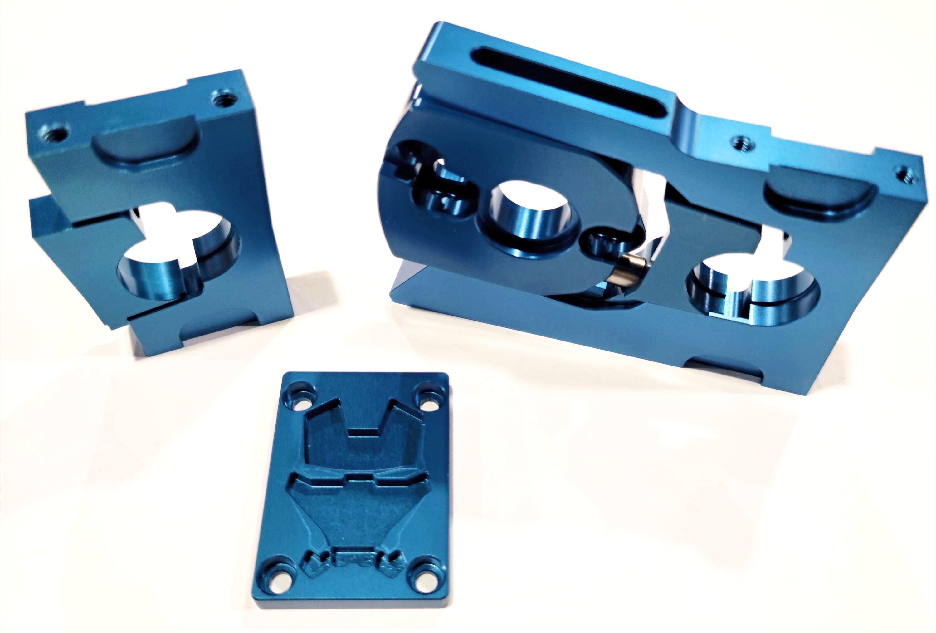 IRonManRc Arrma Candy Blue Motor Mount 25mm & 30mm Slider