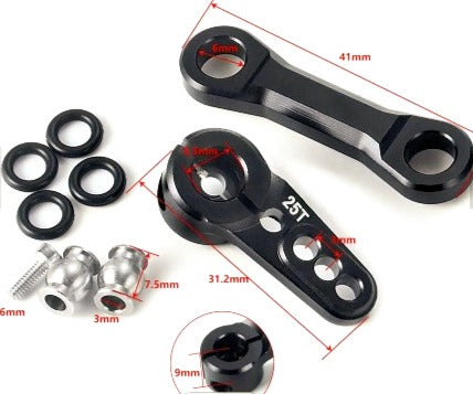 IRonManRc Arrma 1/8 1/7 Aluminum Fixed Link Steering w/25T Servo Arm