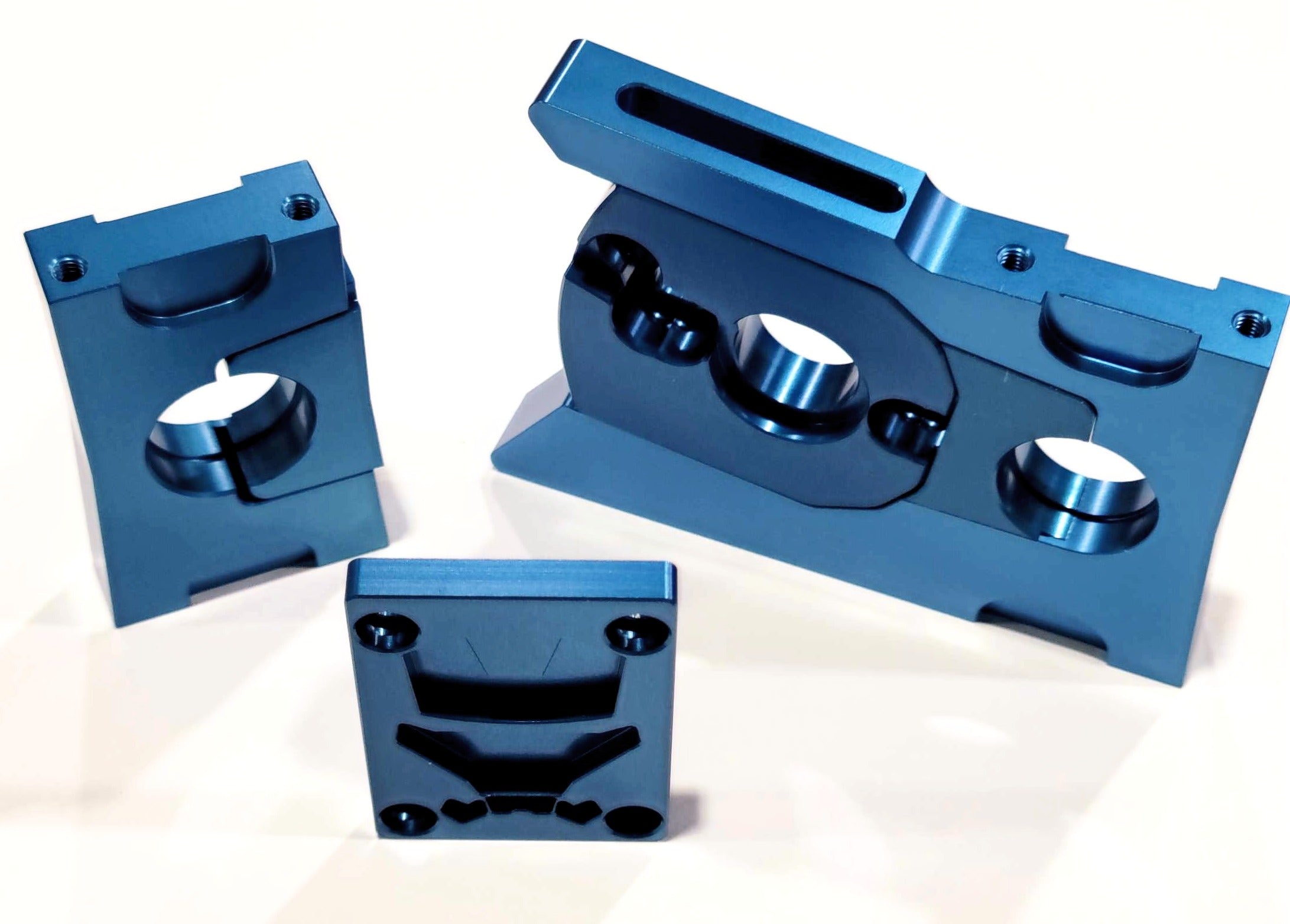 IRonManRc Arrma Candy Blue Motor Mount 25mm & 30mm Slider