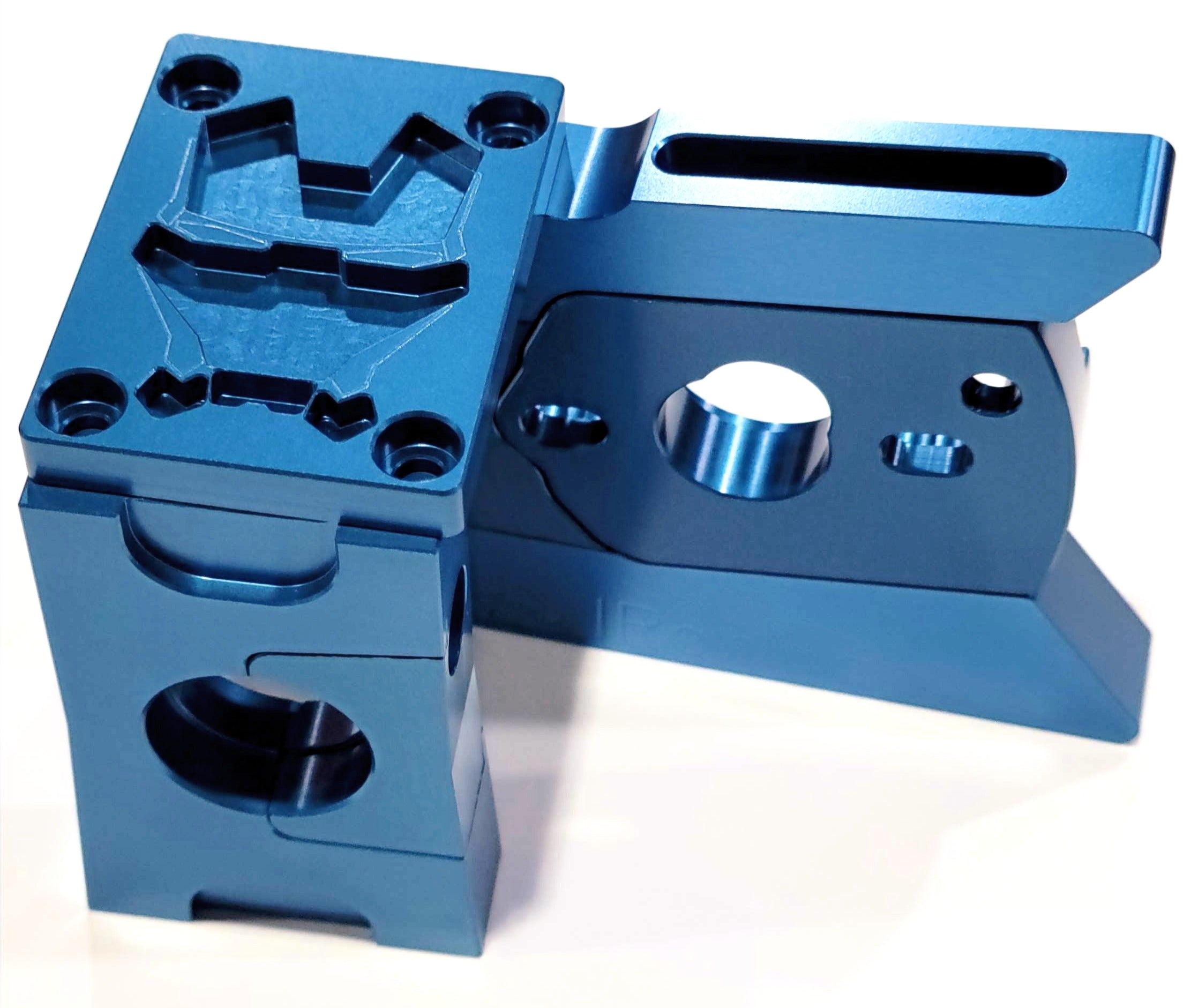 IRonManRc Arrma Candy Blue Motor Mount 25mm & 30mm Slider