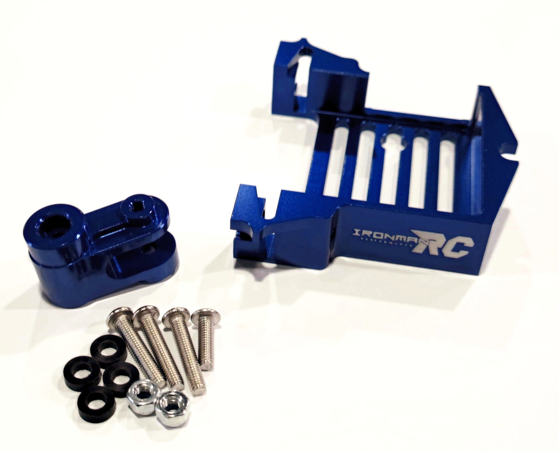 IRonManRc BLUE Aluminum Standard Servo Adapter XMAXX / XRT
