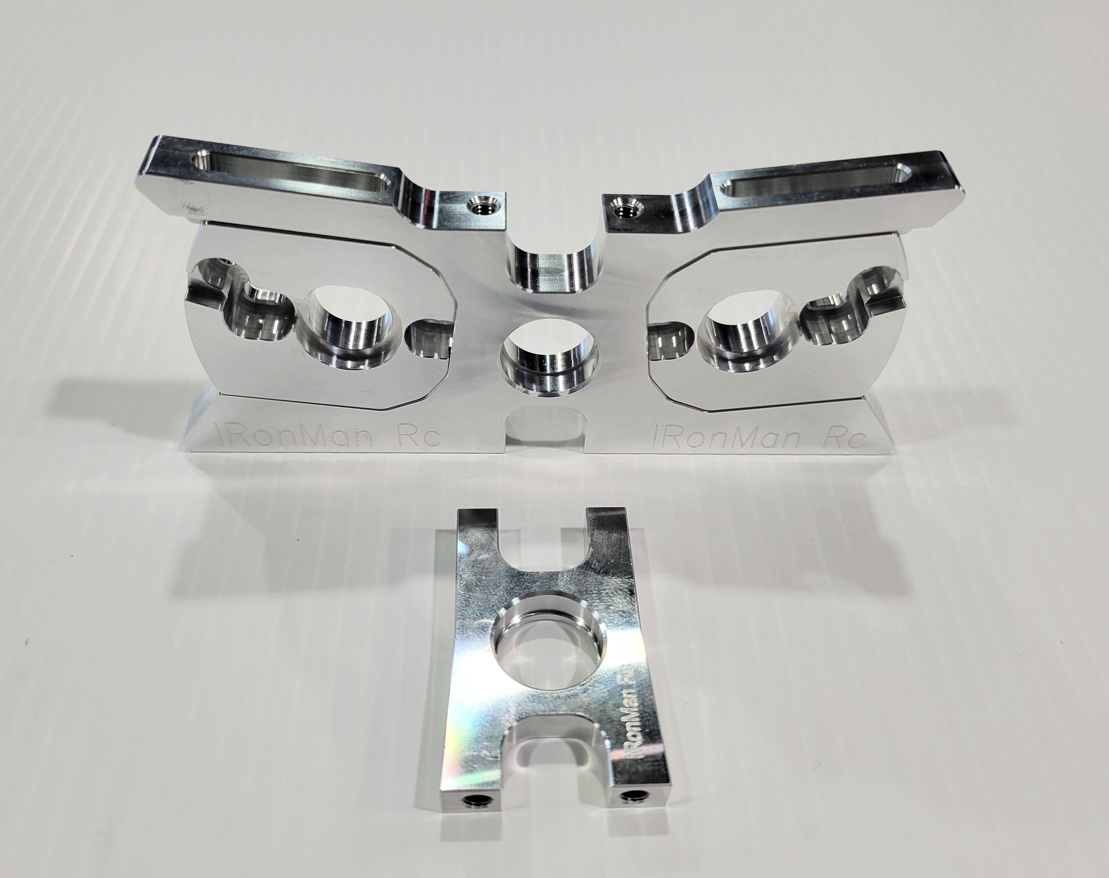 IRonManRc HOBAO VTE2 / /GTB /  GT / VT DUAL MOTOR MOUNT25mm & 30mm POLISHED CROME