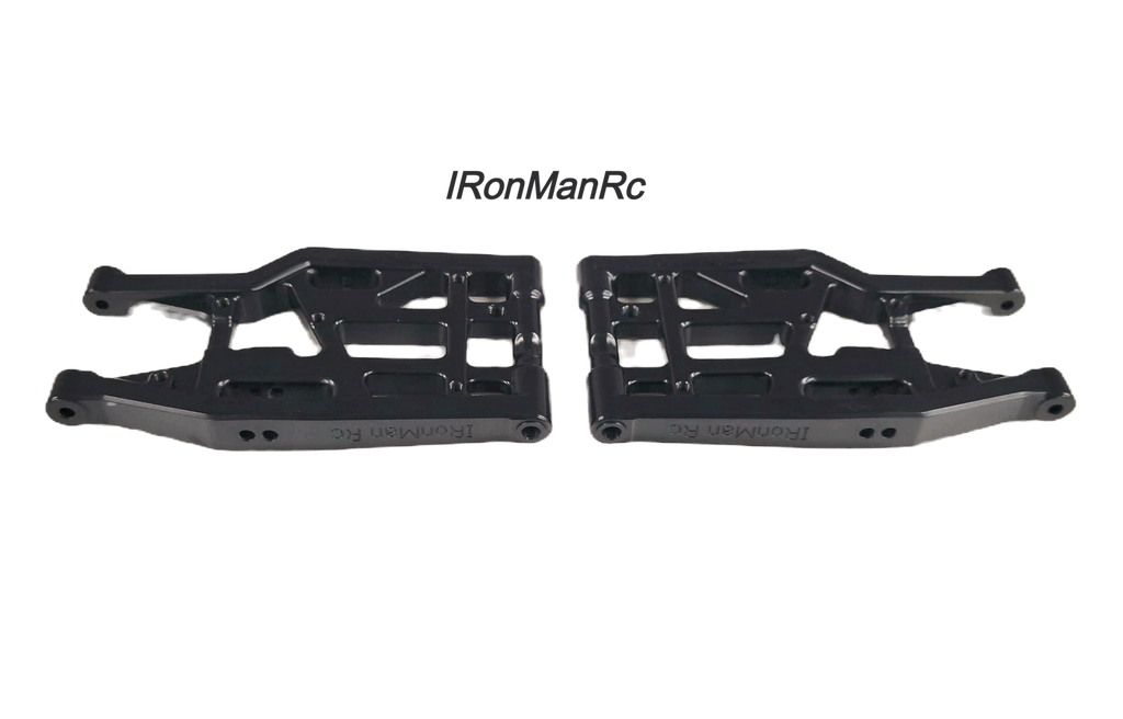 RonManRc Hobao Vte2 REAR Aluminum Lower A-Arms * CANDY BLACK *